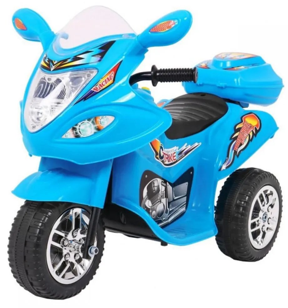 Motocicleta Electrica cu Acumulator Pentru Copii NOVOKIDS™ Moto Classico 88, 3-6 ani, Max 25 kg, Cu Melodii si Lumini, Trotineta Electrica, 3 Roti,