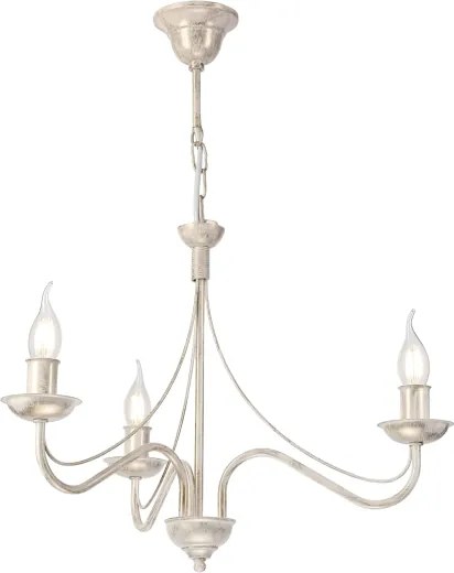Lustră pe lanț ANTON 3xE14/60W/230V patină albă