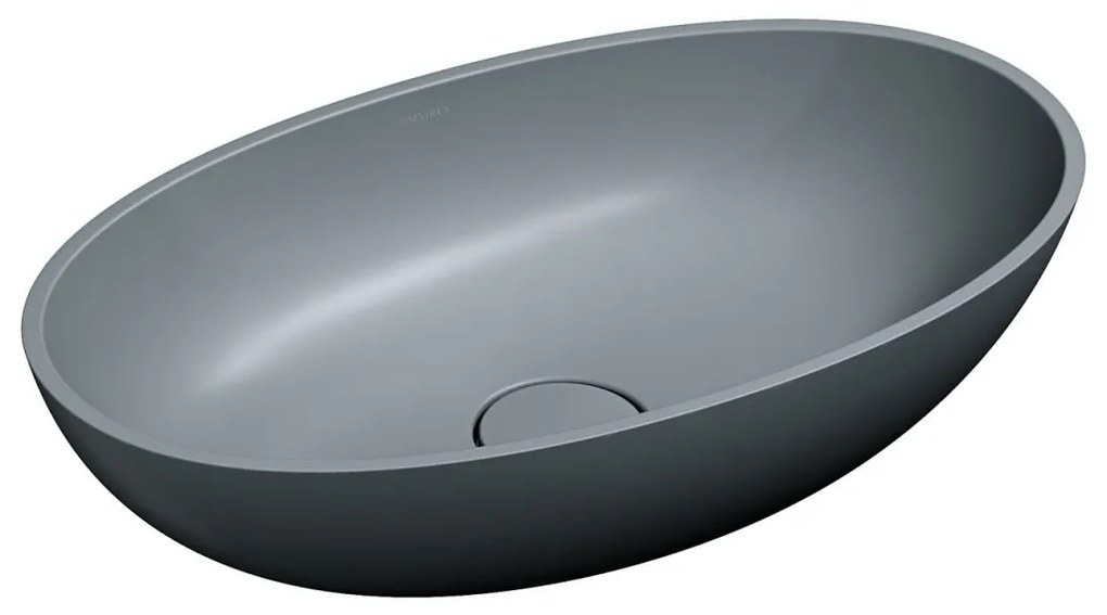 Omnires Shell M+ lavoar 60x35 cm ovale de blat SHELLUNAG