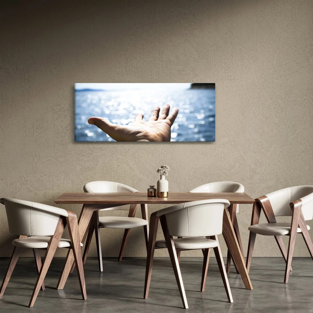 Tabloul cu palma deschisă (120x50 cm)