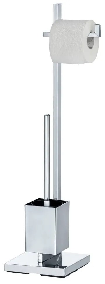 Suport pentru hârtie igienică și perie de toaletă Wenko Quadro