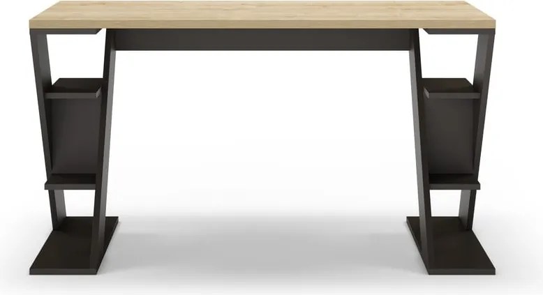 Birou cu blat cu aspect de lemn de stejar 60x137 cm Butterfly – Marckeric