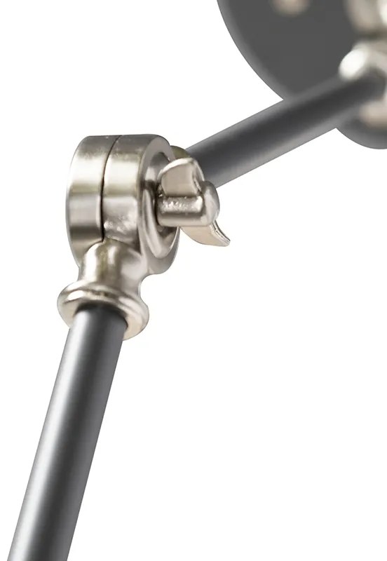 Lampă de perete industrială gri reglabilă - Dazzle