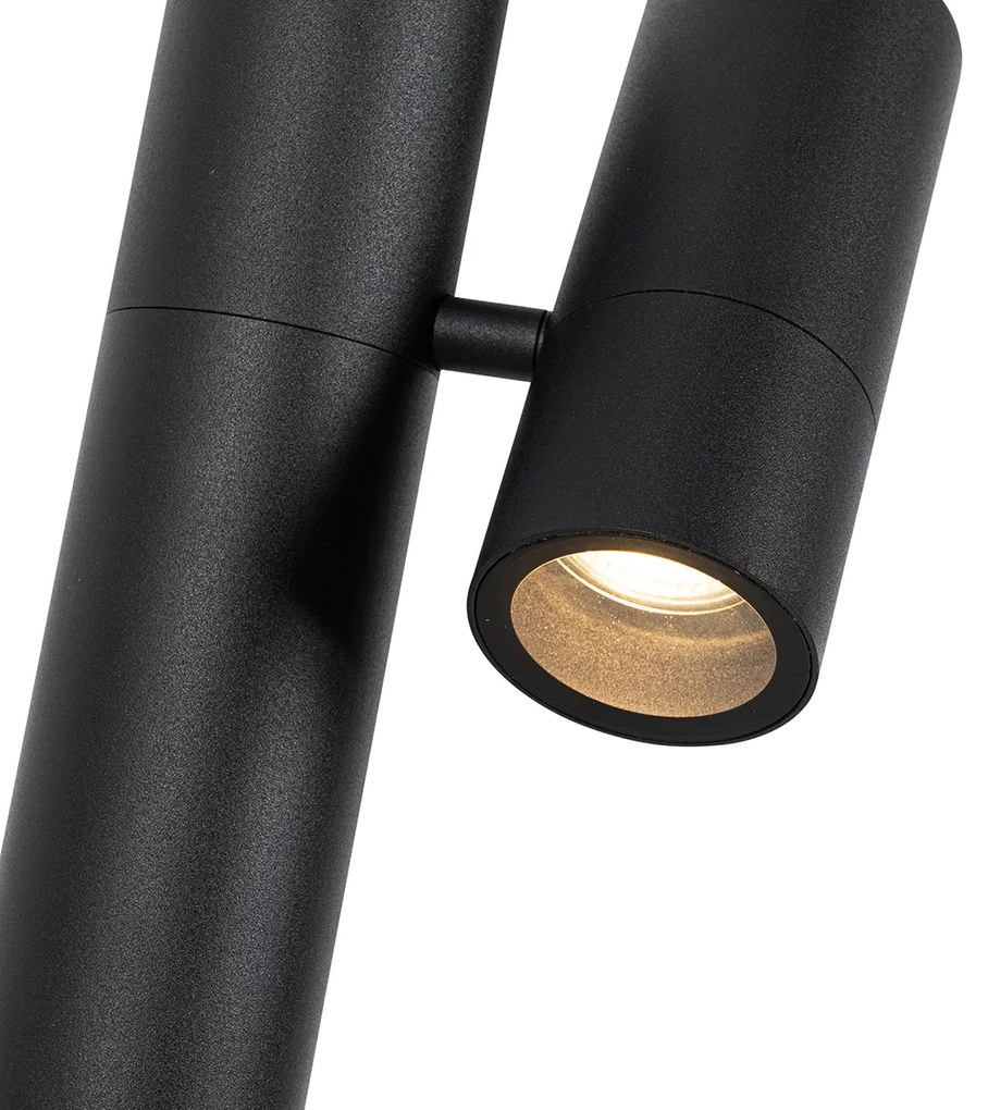 Lampă de exterior cu stand negru, reglabilă 50 cm - Duo