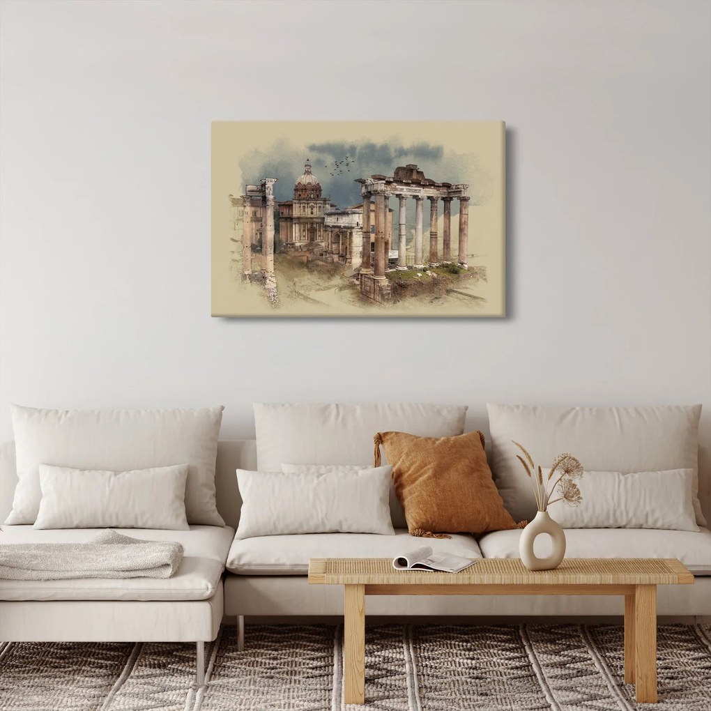 Tablou - Forumul Roman, Roma, Italia (90x60 cm)