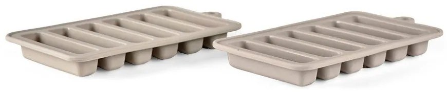 Set 2 forme din silicon pentru gheață Bitz, gri