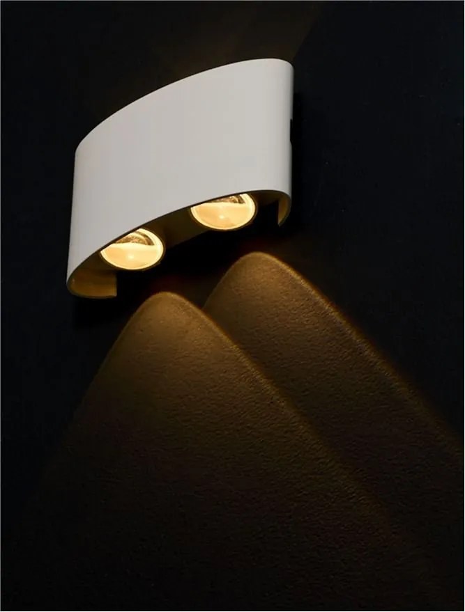 Aplica LED iluminat exterior ambiental IP54 DUOMO alb