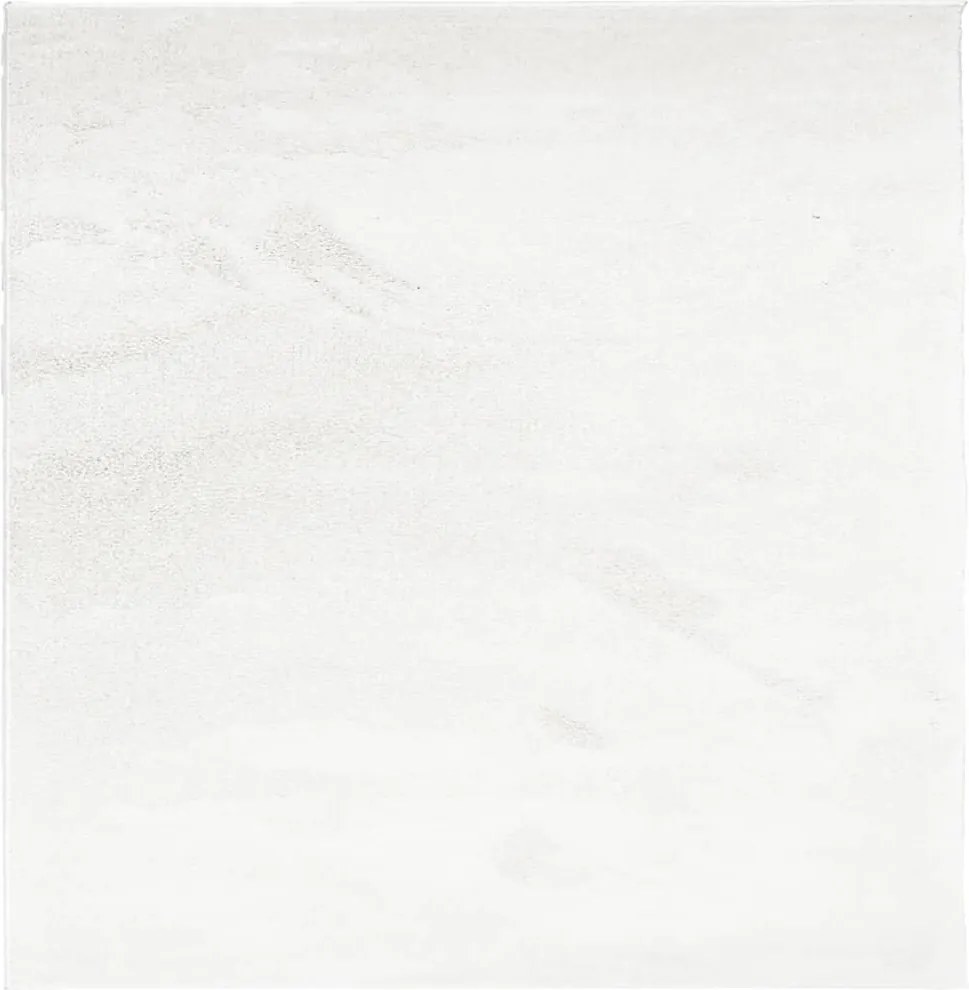 vidaXL Covor „OVIEDO”, fire scurte, crem, 120x120 cm