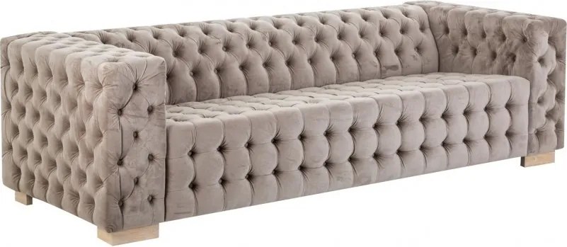 Canapea capitonata design clasic, cu tapiterie din catifea, Luzy 21710 VH