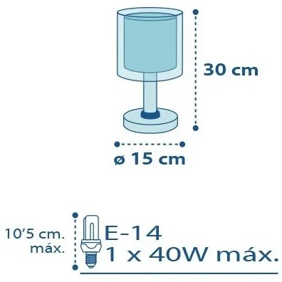Dalber 60611 - Lampa copii POLICE 1xE14/40W/230V