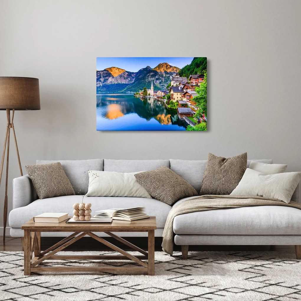 Tablou - Sat alpin (90x60 cm)
