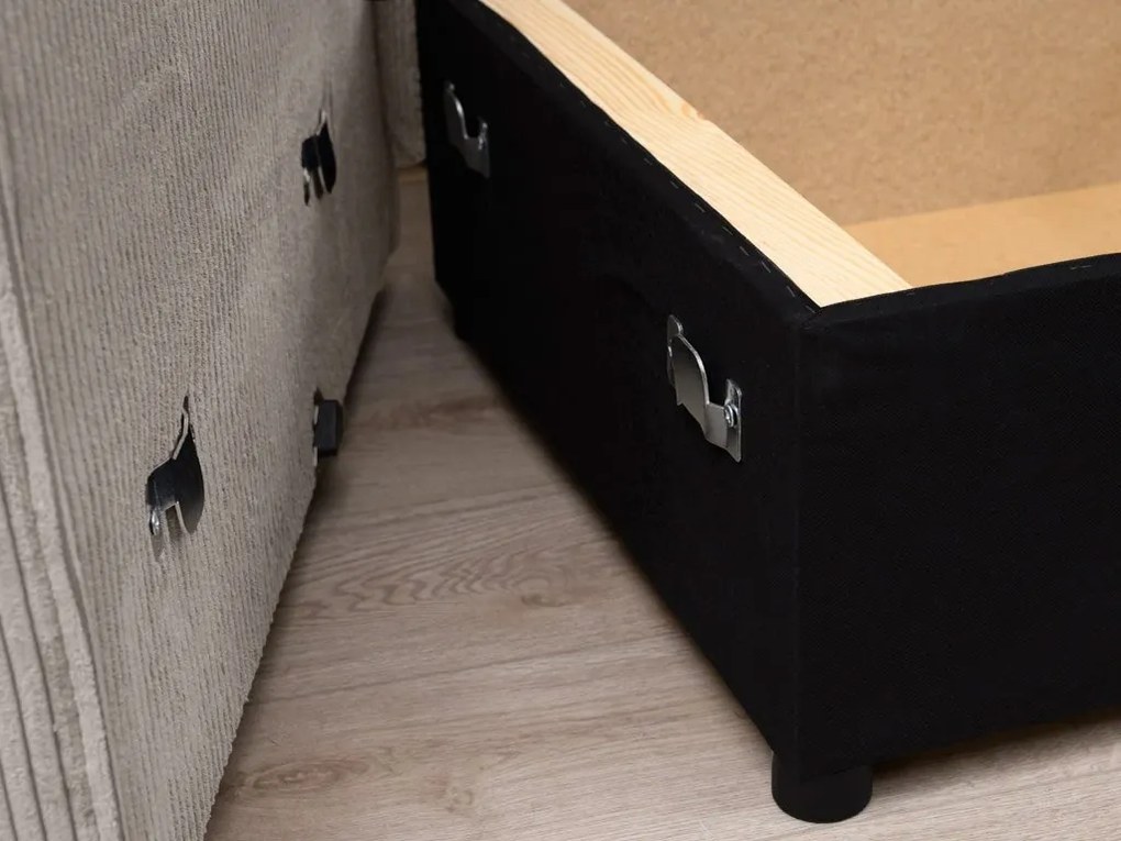 OFERTA Set canapea in forma de U Smart Cosaro bej 295x140 cm Clasa II