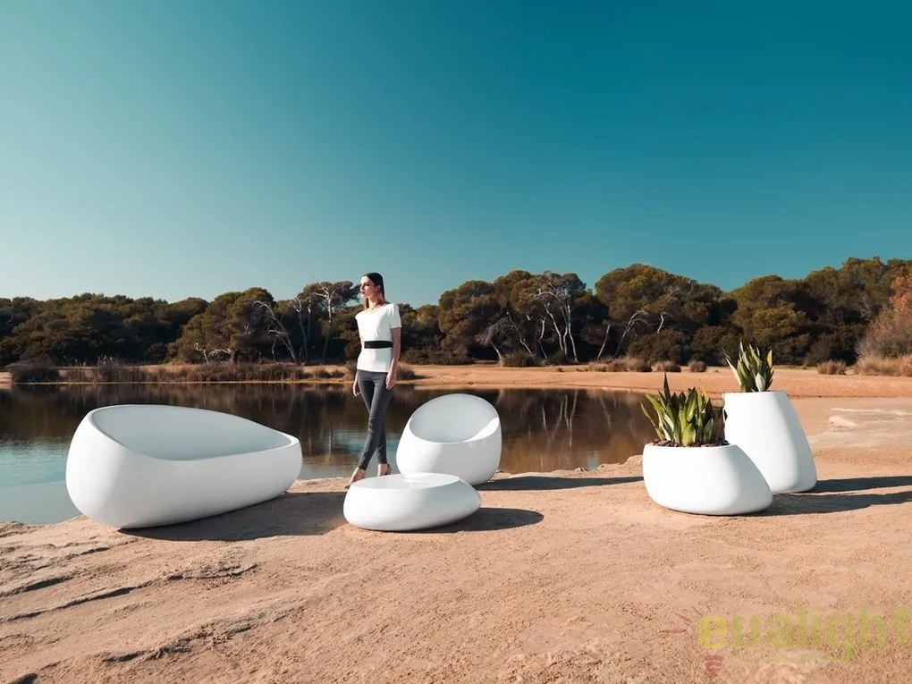 Fotoliu lounge design modern, exterior, interior, STONE LOUNGE CHAIR 55006 Vondom