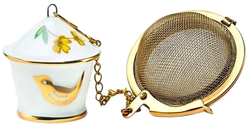 Set pentru ceai, din porțelan, cu infuzor, Pip Studio, colecția Floral