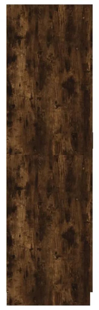 Sifonier, stejar fumuriu, 80x52x180 cm, lemn prelucrat Stejar afumat, 1