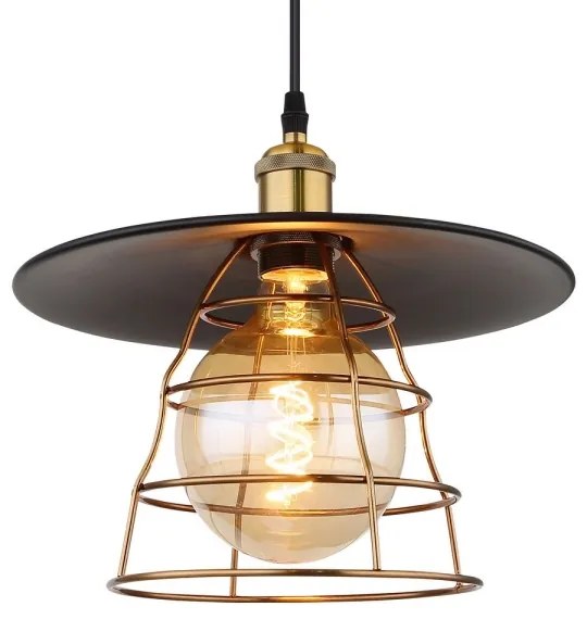 Lustră pe cablu VIEJO 1xE27/60W/230V Globo 15086BH1