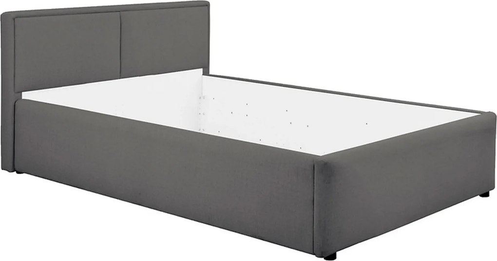 Cadru pat NEDIN 120x200, stofa clasica gri inchis - Maya 21