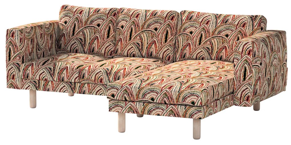 Husă pentru canapeaua Norsborg cu 3 locuri și șezlong Norsborg