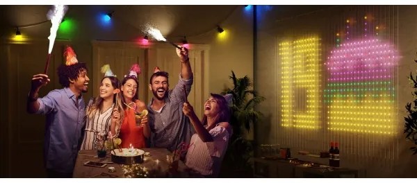 Perdea luminoasă RGBIC Govee 520 LED 1,5x2m Wi-Fi IP65