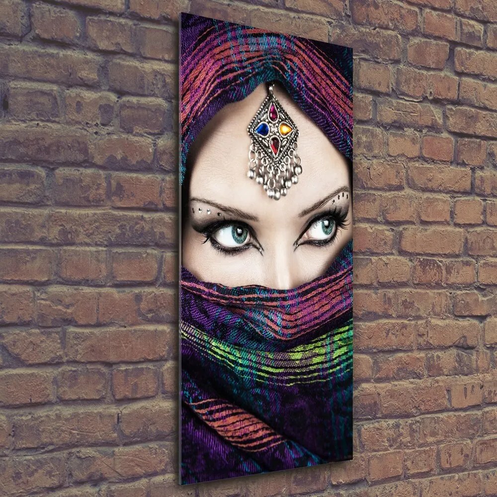 Tablou sticlă Femeie indiană