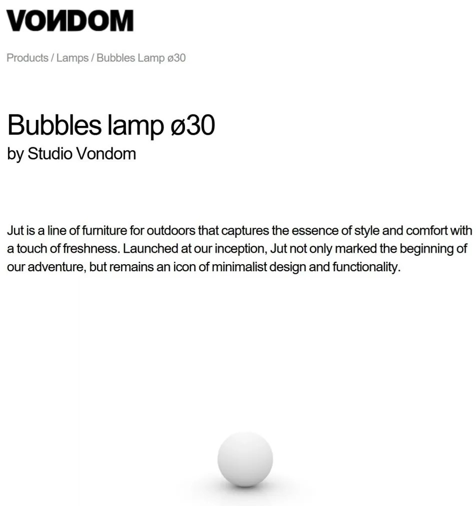 Corp de iluminat LED decorativ exterior Bubbles diametru 30cm