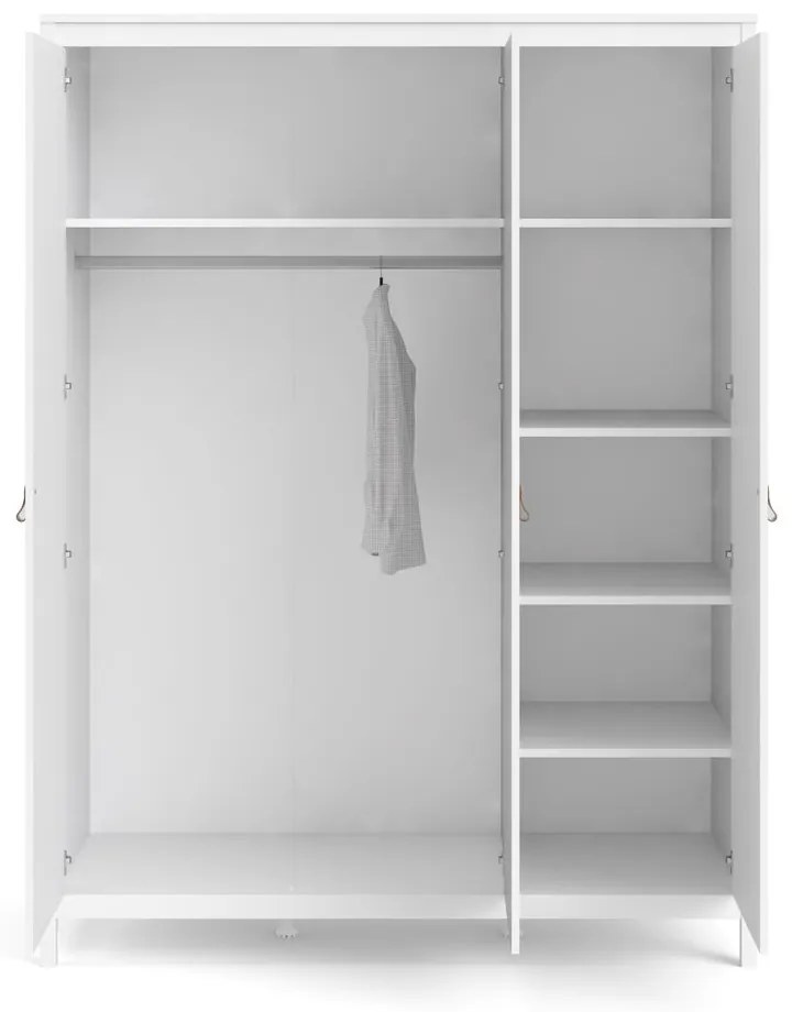 Șifonier alb 150x199 cm Madrid – Tvilum