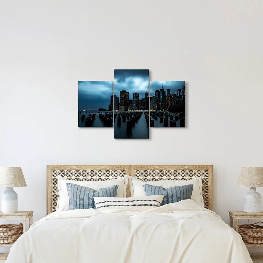 Tablou - Privire spre Zgârâie nori din New York (90x60 cm)