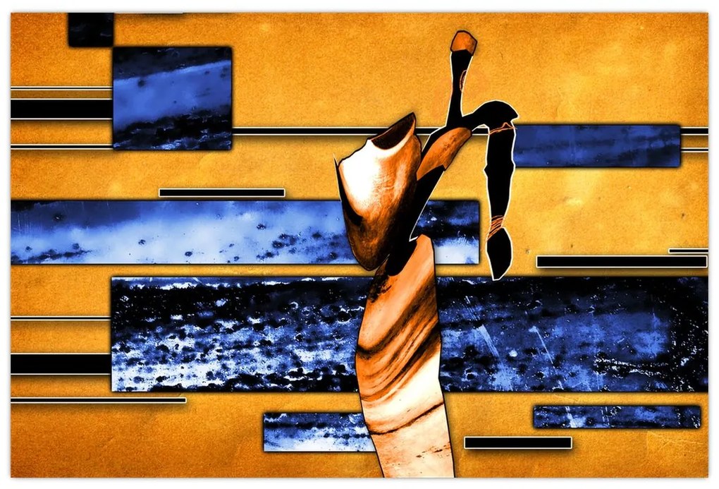 Tablou picturii abstracte (90x60 cm)