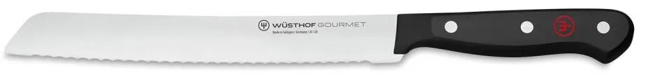 Wüsthof GOURMET cuțit pâine 20 cm, mâner negru