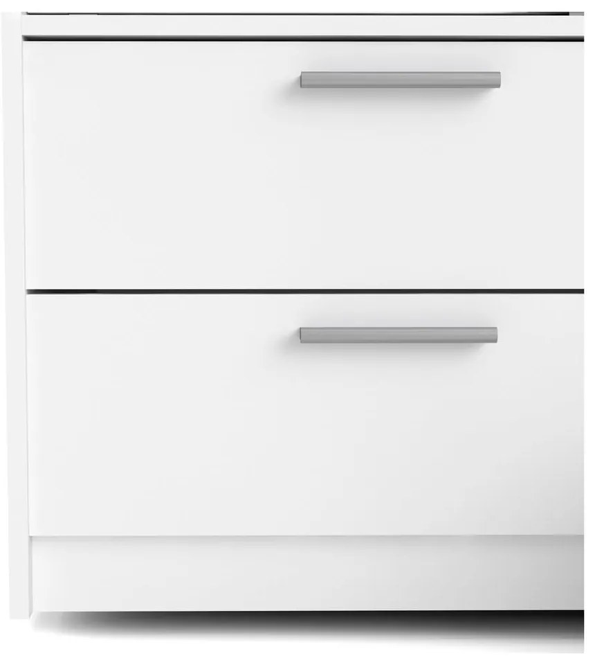 Șifonier alb cu ușă glisantă 121x200 cm Line – Tvilum