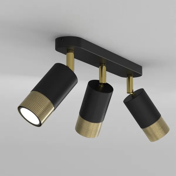 Spot LINK 3xGU10/8W/230V negru/alamă