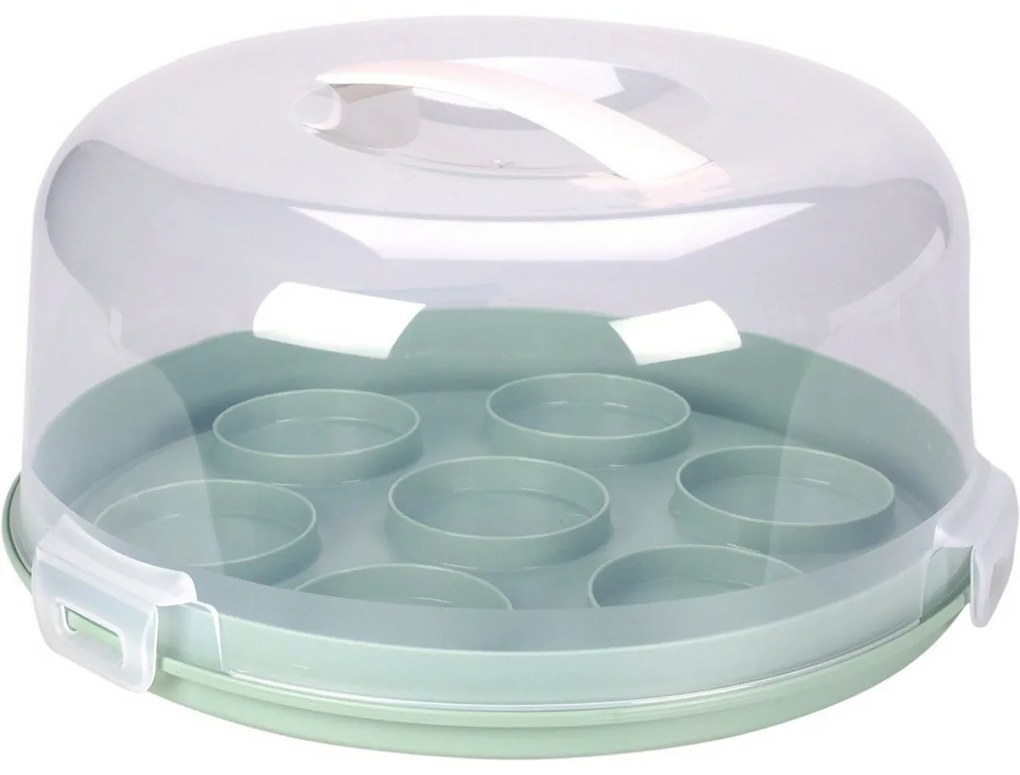 Tavă de servire cu capac EH 2in1, diametru 28 cm,alb