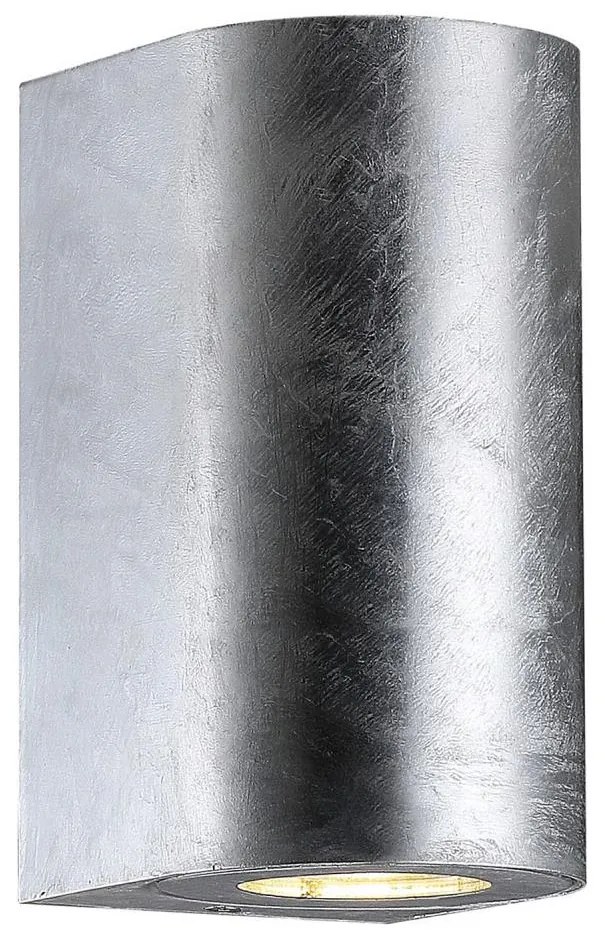 Nordlux - Aplica de perete pentru exterior CANTO, 2xGU10/28W/230V, IP44, argintiu