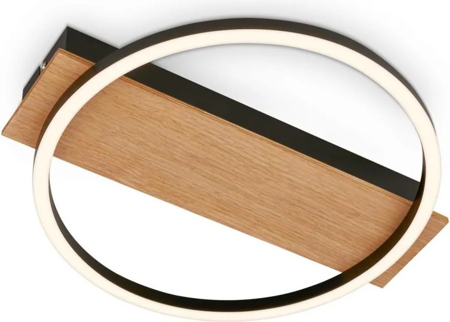 Briloner 3908-014 - Plafonieră LED KADA LED/14W/230V Ø 30 cm negru/maro