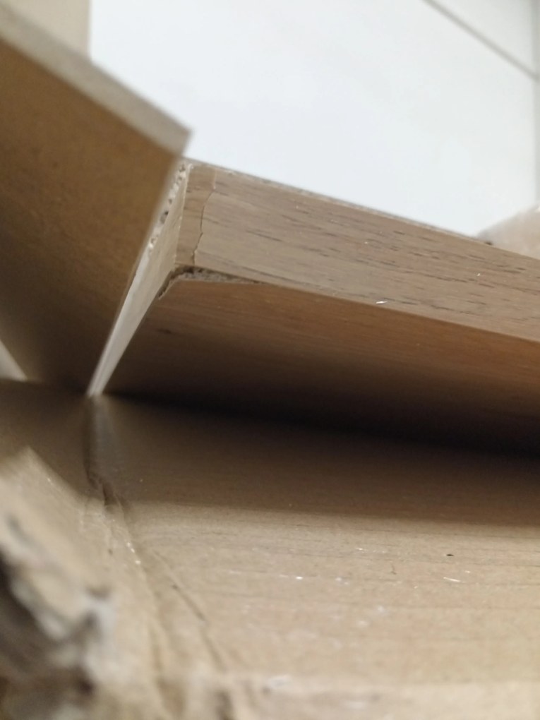 PROMOTIE Masa de sufragerie MADO neagra cu blat decor stejar artisan 120x80cm clasa II