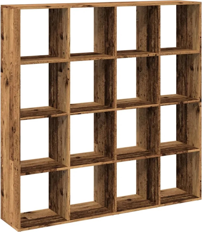 vidaXL Bibliotecă, lemn vechi, 137,5x29x137,5 cm, lemn prelucrat