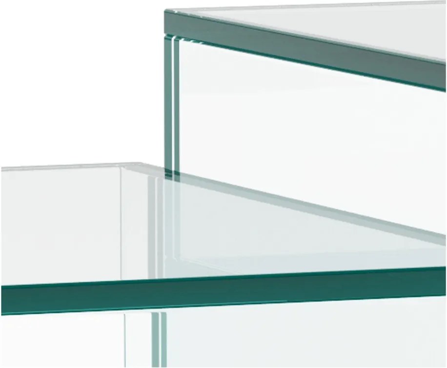 Măsuțe de cafea 2 buc. din sticlă 50x50 cm Dice – Actona