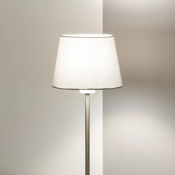 Brilagi - Lampă de podea LED CERIA 1x E27/40W/230V Ø 20,5 cm gri/crom mat