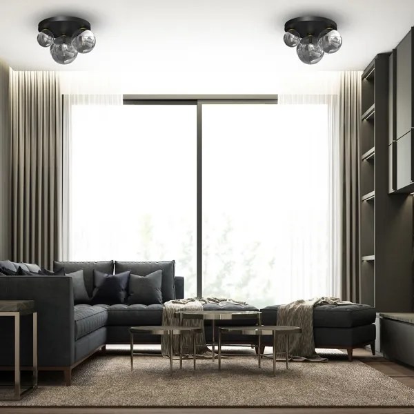 Plafonieră REFLEX 2xE14/40W/230V + 1xE27/60W/230V