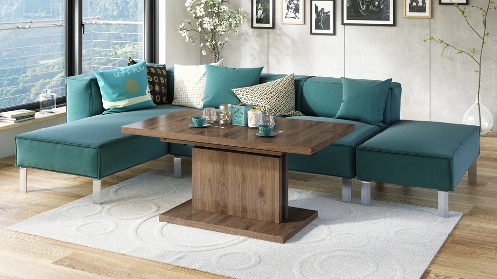 Mazzoni ASTON Nuc Elegant - MĂSUȚĂ EXTENSIBILĂ MODERNĂ MĂSUȚĂ DE CAFEA
