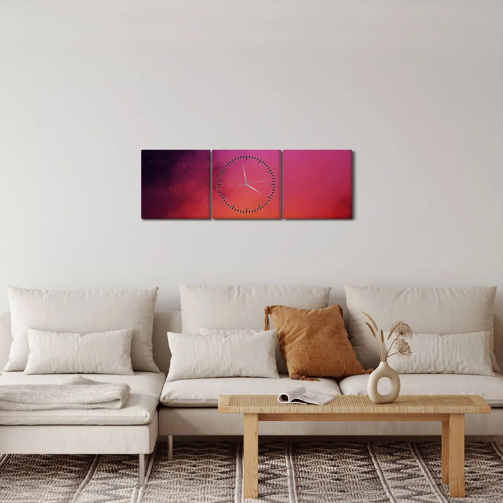 Tabloul - vulcan (cu ceas) (90x30 cm)