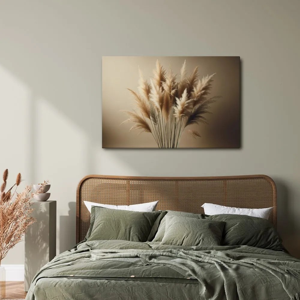 Tablou decor natural cu ierburi