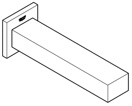 GROHE 13303000 - Sifon pentru cadă EUROCUBE 170 mm, crom lucios