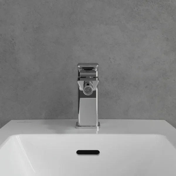 Villeroy & Boch TVB11200100061 - Baterie pentru bideu + set de evacuare SUBWAY, crom lucios