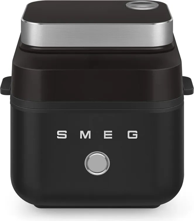 Friteuza cu aer cald Smeg Collezione AFC01BLMAU, 1450 W, 7,3 l, 40-200°C, 7 programe, Мod dublu, Цomandă tactilа, Timer, LED, negru