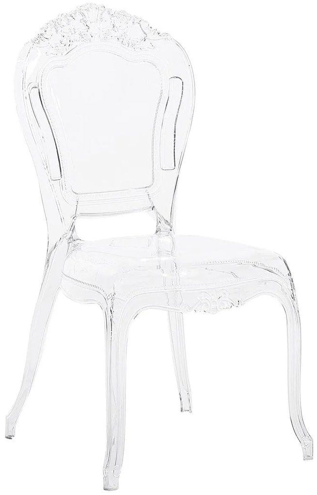 Set 2 buc. scaune pentru sufragerie Vitton (transparent). 1009867