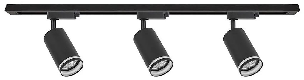 Spot pentru șină PIPE 3xGU10/10W/230V negru