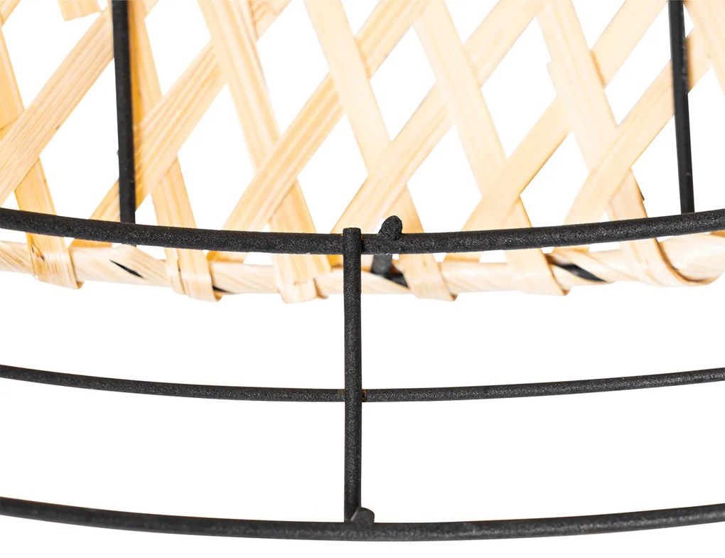 Plafonieră orientală neagră cu bambus - Irena