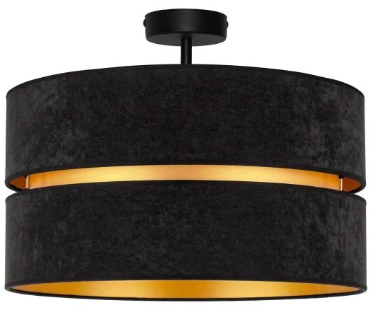 Lustră aplicată Duolla DUO 1xE27/15W/230V d. 40 cm negru/auriu