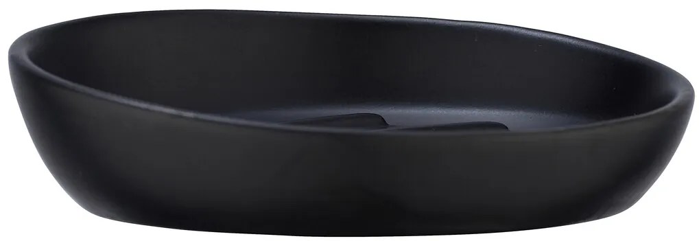 Savoniera, Wenko, Badi, 11.5 x 11.5 x 3 cm, ceramica, negru